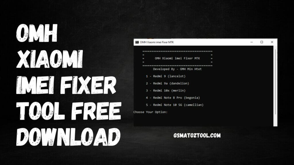 Omh xiaomi imei fixer tool free download