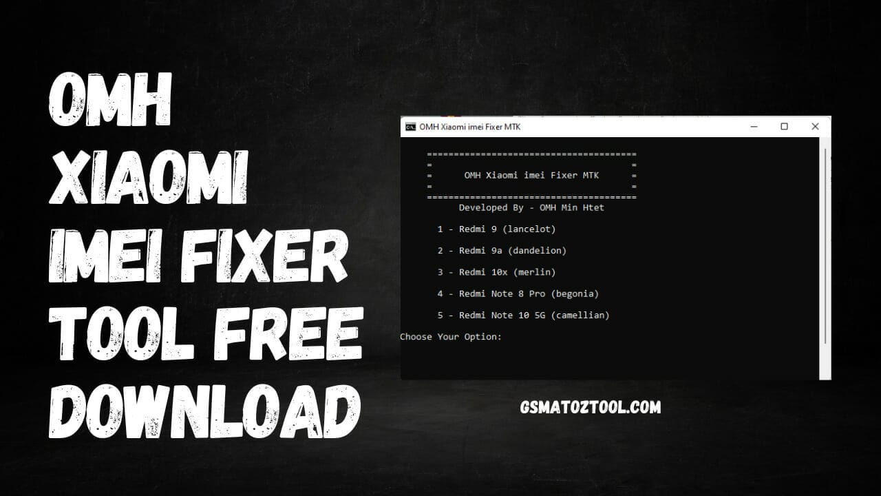 Download omh xiaomi imei fixer mtk tool Download omh xiaomi imei fixer mtk tool