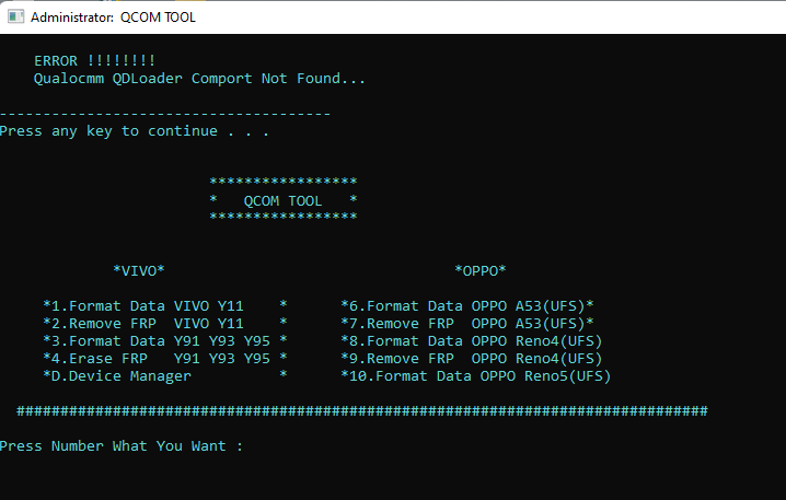 Oppo vivo qcom tool