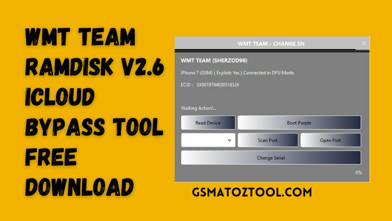 Download wmt team ramdisk v2. 6 icloud bypass tool