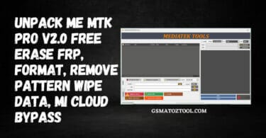 Unpack me mtk pro v2. 0 free erase frp format remove pattern wipe data mi cloud bypass tool