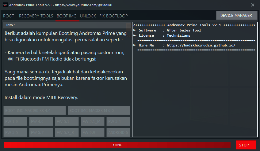Andromax prime tools v2. 1 Andromax prime tools v2. 1