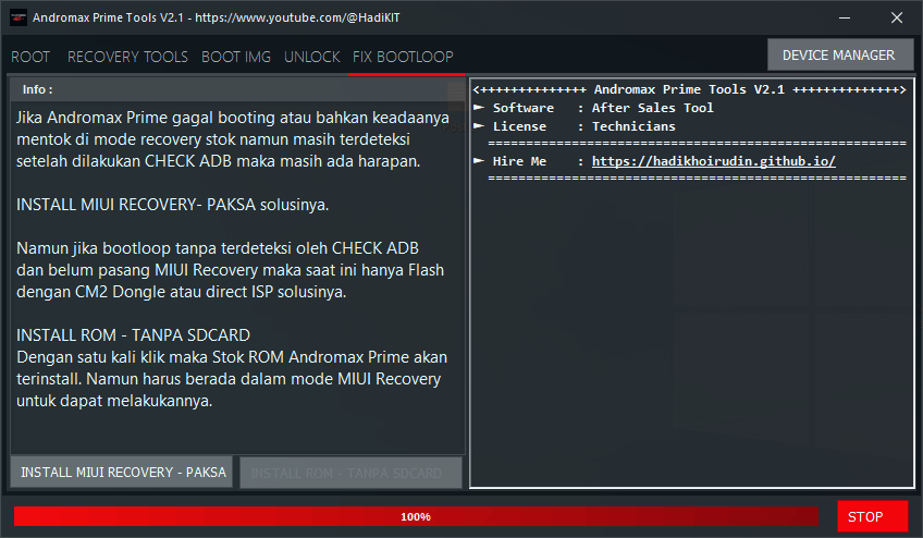 Andromax prime tools Andromax prime tools
