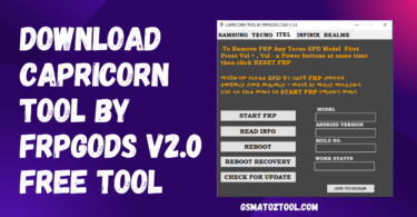 Download capricorn tool by frpgods v2. 0 free tool