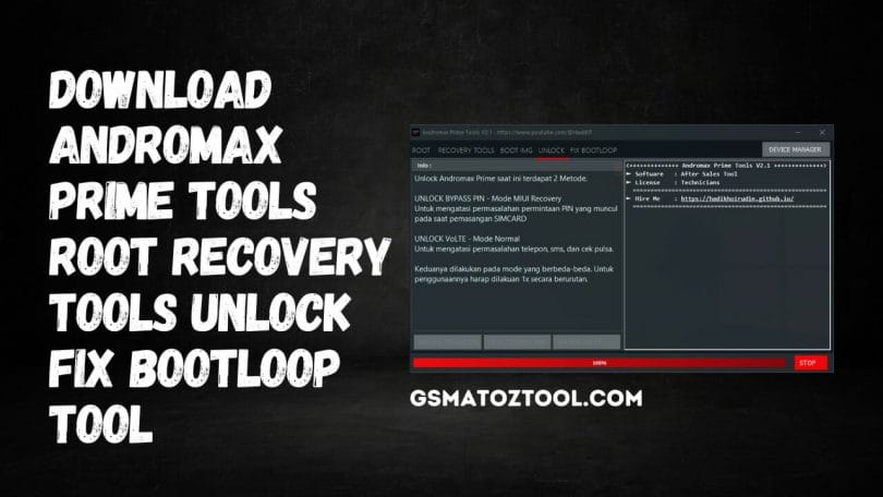 Andromax Prime Tools v2.2 - Root | Recovery Tools | Unlock | Fix Bootloop Tool