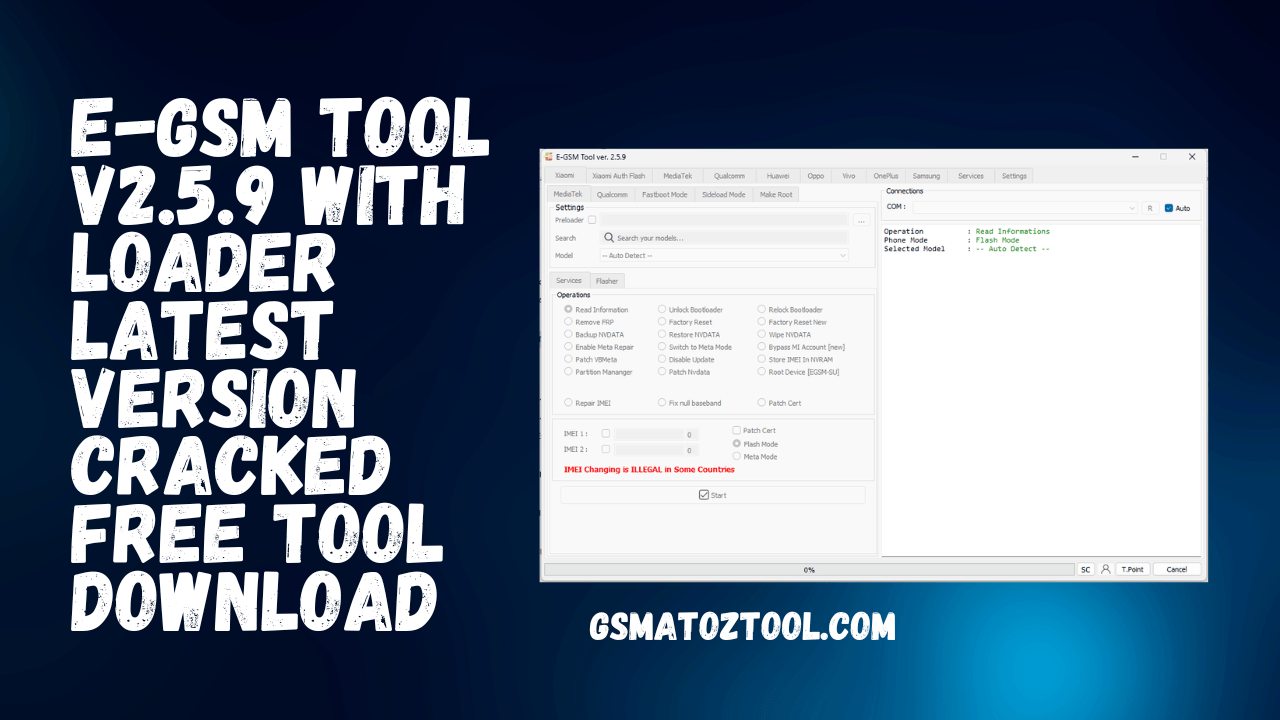 E-gsm tool v2. 5. 9 with loader latest version cracked free tool download