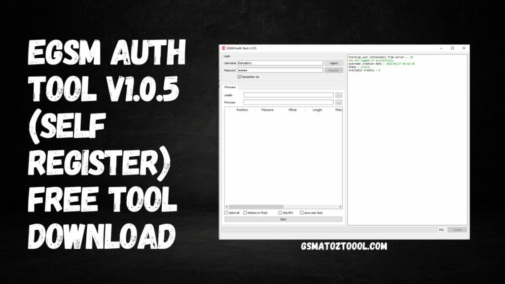 Egsm auth tool v1. 0. 5 (self register) free tool download