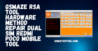 Gsmaze rsa tool hardware method repair dual sim redmi poco mobile tool