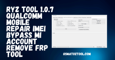 Ryz tool 1. 0. 7 qualcomm mobile repair imei | bypass mi account | remove frp tool