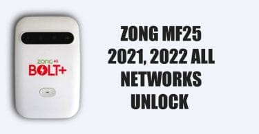 Zong MF25 No Fastboot All Network Unlock by Team-X Tool Download