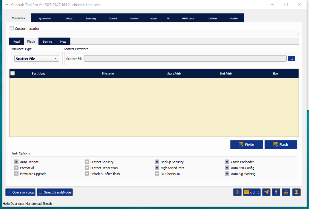 Cheetah tool pro free download for mobile repair frp unlock and firmware flashing