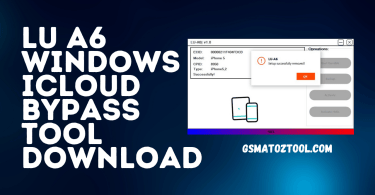 LU A6 Windows ICloud Bypass Tool Download