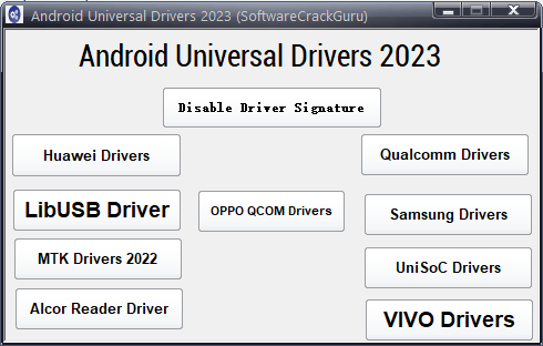 Android universal drivers tool Android universal drivers tool