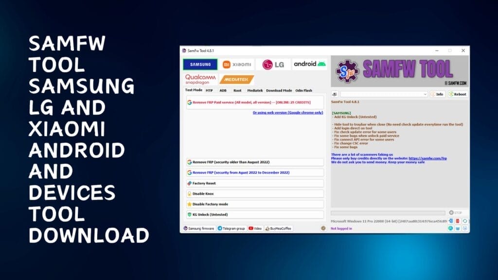Samfw tool samsung lg and xiaomi android and devices tool download