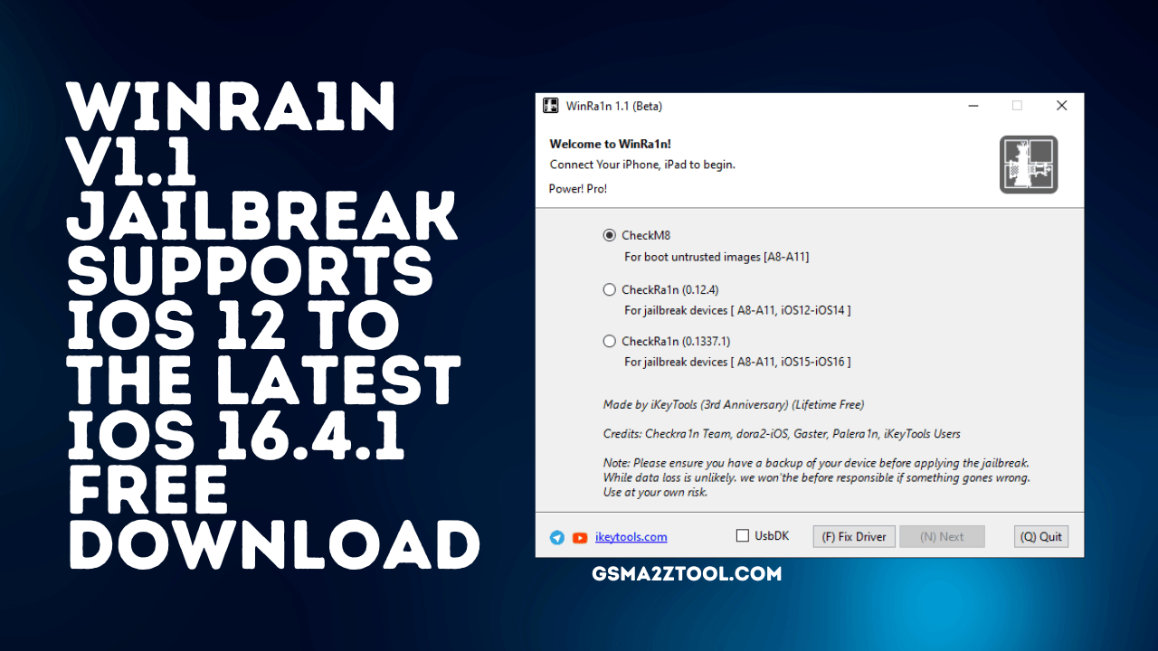 Winra1n v1. 1 jailbreak supports ios 12 to the latest ios 16. 4. 1 free download
