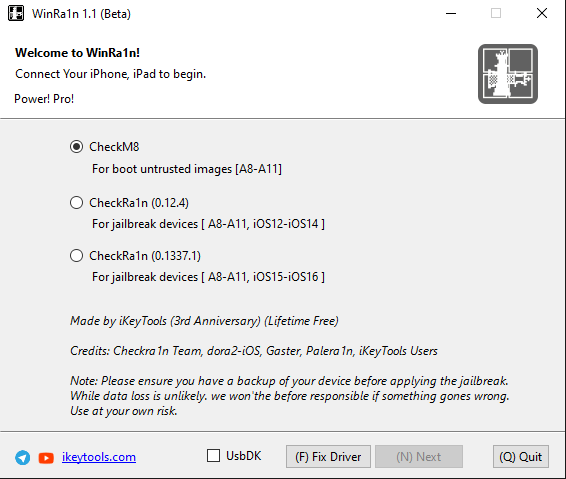 Winra1n v1. 1 Winra1n v1. 1