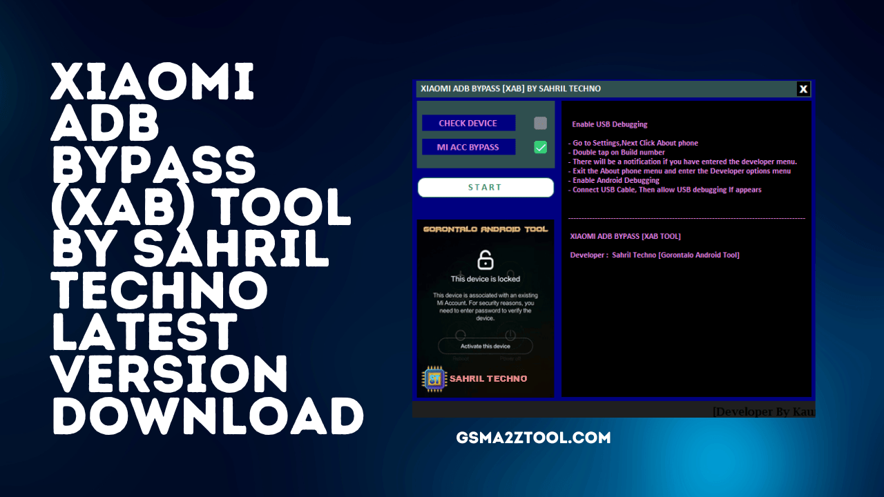 Xiaomi adb bypass (xab) tool by sahril techno latest version download