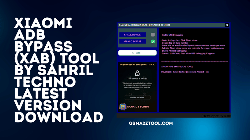 Xiaomi adb bypass (xab) tool by sahril techno latest version download Xiaomi adb bypass (xab) tool by sahril techno latest version download