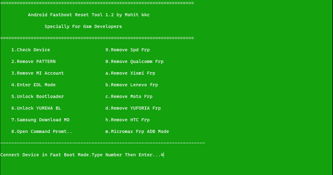 Android fastboot reset tool Android fastboot reset tool