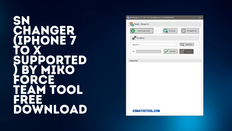 SN Changer (iPhone 7 to X Supported) Tool Free Download