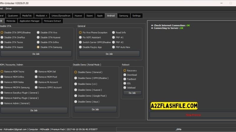 Griffin unlocker tool 2026. 03. 06 latest versions free download 16 Android adb module in griffin unlocker for disabling ota updates and removing mdm on various smartphone brands.