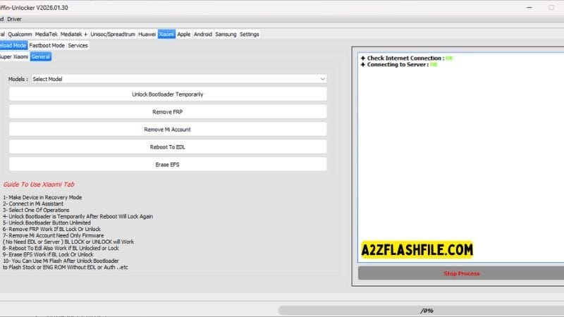 Griffin unlocker tool 2026. 03. 06 latest versions free download 11 Xiaomi sideload mode guide and operations for mi account removal and frp bypass.