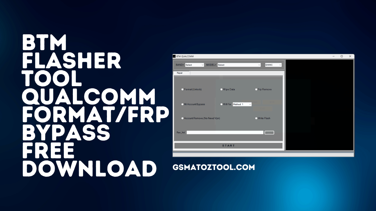 Btm flasher tool v1. 0 qualcomm format/frp bypass free download Btm flasher tool v1. 0 qualcomm format/frp bypass free download