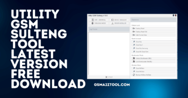 Utility gsm sulteng tool latest version download