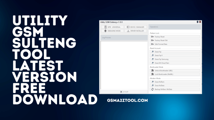 Utility GSM Sulteng Tool Latest Version Download