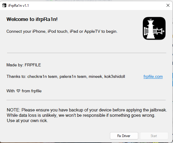 Ifrpra1n tool Ifrpra1n tool