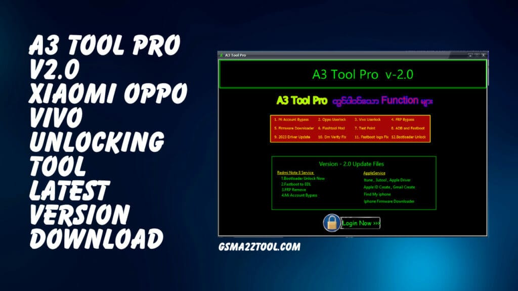 A3 tool pro v2. 0 xiaomi oppo vivo unlocking tool latest version download