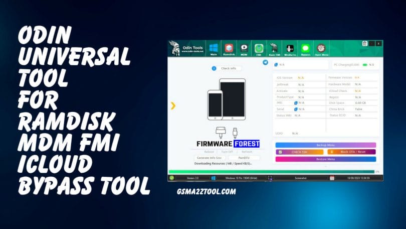 Odin Tools Universal V4.4 For Ramdisk MDM FMI iCloud Bypass Tool Download