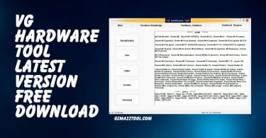 VG Hardware Tool Latest Version free Download