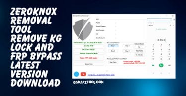 ZeroKnox Removal Tool Remove KG Lock and FRP Bypass Latest Version Download