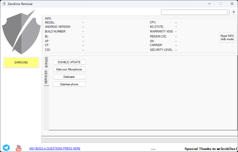 Zeroknox removal tool v2. 4 remove kg, knoxguard & reset frp easily 8 Samsung device showing kg lock status being fixed using zeroknox removal tool