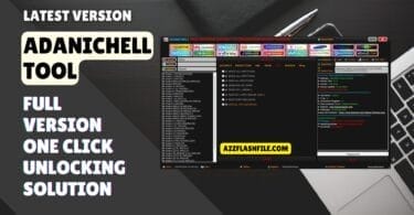 Adanichell tool main interface showing options to unlock android devices bypass frp and fix dead phones.