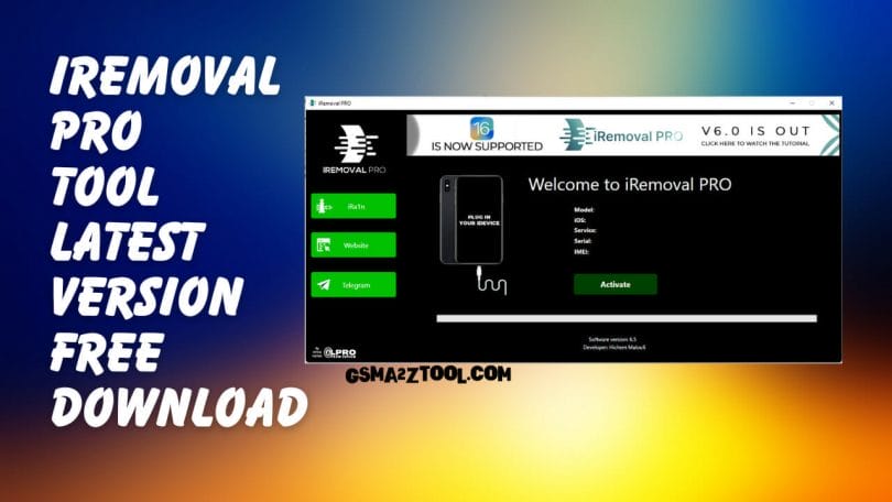 Download iRemoval PRO v6.6 (iRa1n v4.4) iOS 16.x Full Supported Tool