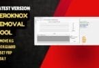 Zeroknox removal tool interface showing kg removal and frp reset options