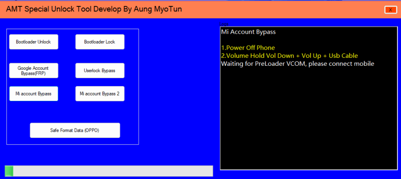 AMT Special Unlock Tool Develop By Aung MyoTun