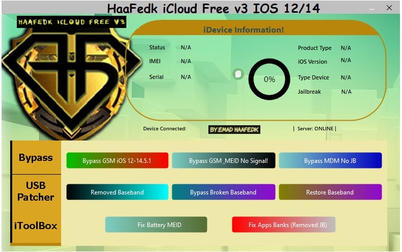 HaaFedk iCloud Free V3 iOS 12/14
