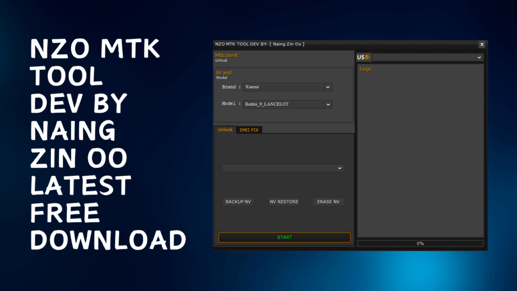 Nzo mtk tool v1. 0 dev by naing zin oo latest free download