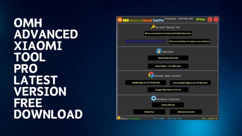 OMH Advanced Xiaomi Tool Pro Latest Version Free Download