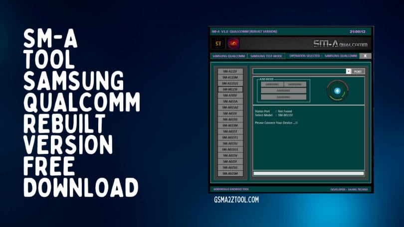 SM-A Tool Samsung Qualcomm Rebuilt Version Free Download