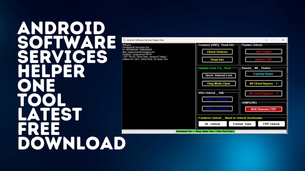 Android software services helper one tool latest free download