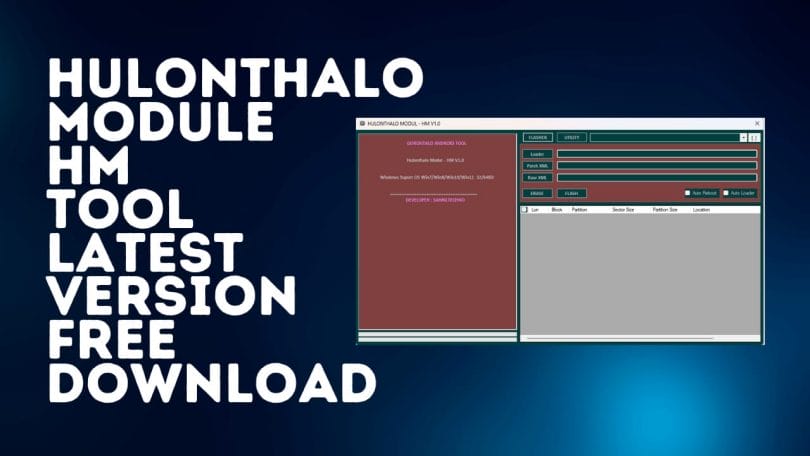 HULONTHALO Module HM Tool V1.0 Latest Version Download