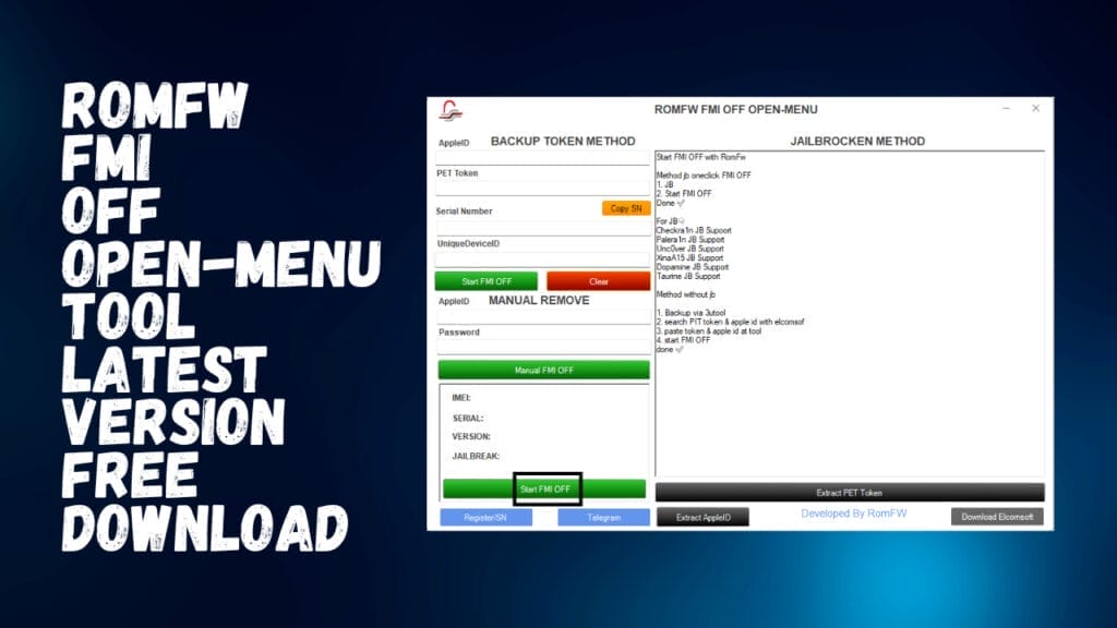 Romfw fmi off open-menu tool latest version free download