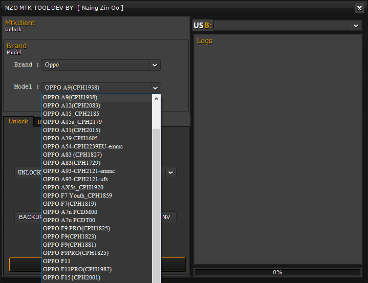 Nzo mtk tool oppo models