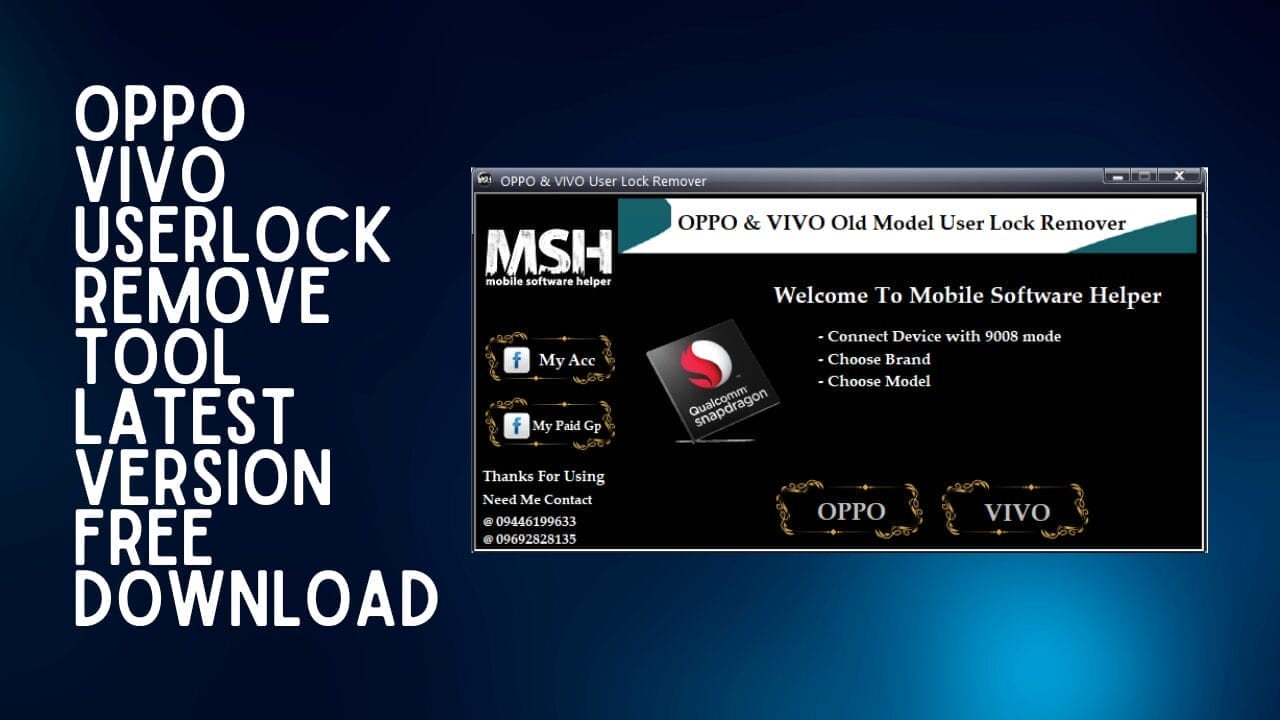 Oppo & vivo userlock remove tool latest version download
