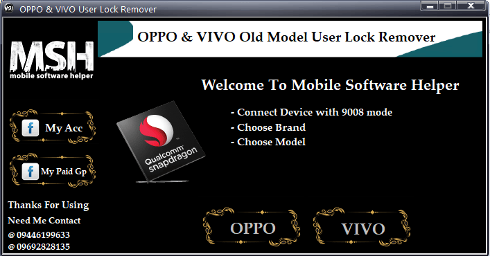 Oppo & vivo userlock remove tool Oppo & vivo userlock remove tool
