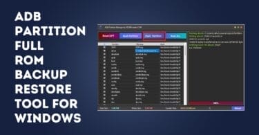 Adb partition manager tool full rom backup restore tool free download
